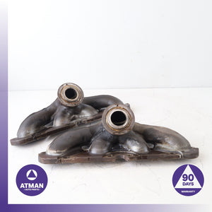 BMW F10 550i Left &amp; Right Engine Exhaust Turbo Manifold OEM