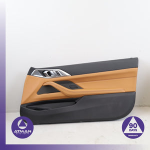 21-26 BMW G22 M440i 430i Coupe Right Interior Door Panel Trim Brown OEM