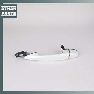 BMW F15 X5 Rear Left Driver Exterior Door Handle w/ Keyless Go White OEM