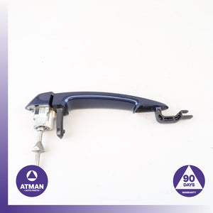 BMW E82 128i Left Driver Side Exterior Door Handle Blue OEM