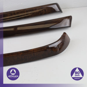 BMW E90 328i 335i Front & Rear Interior Door Cover Trim Wood Set OEM