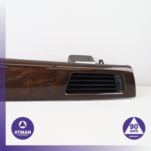 BMW E90 335i 328i Dashboard A/C AC Air Vent Grille Wood Trim w/ Switch OEM
