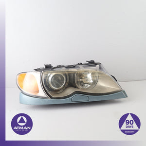 02-05 BMW E46 325i 330i Bi-Xenon Headlight Head Light Lamp Right w/ Molding OEM