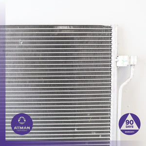 BMW F10 550i A/C AC Air Conditioning Condenser w/ Line DENSO