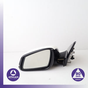 13-15 BMW E84 X1 Left Driver Side Rear View Door Mirror Black OEM