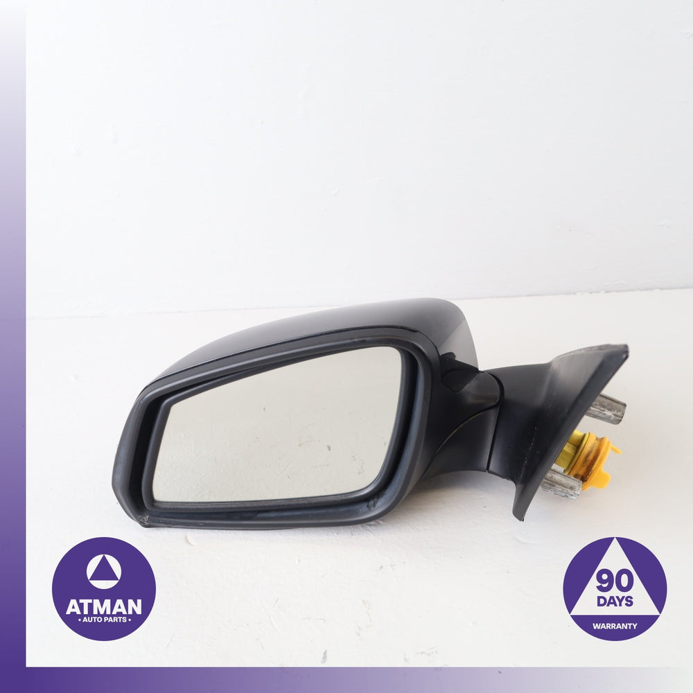 14-16 BMW F10 528i 535i 550i Left Side Rear View Door Mirror Black OEM