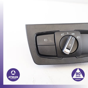 12-18 BMW F30 330e 335i M3 Headlight Fog Light Switch Control Module w/ Trim OEM
