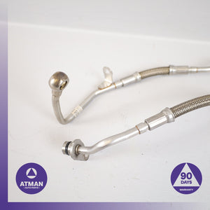 BMW G30 M550i 4.4L V8 N63 Right &amp; Left Turbocharger Oil Line Set 7934654 OEM