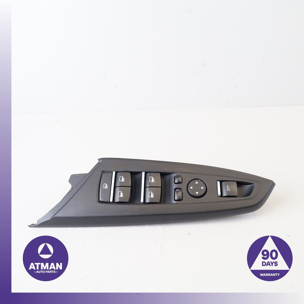 BMW F25 X3 Front Left Door Master Switch w/ Trim Black OEM