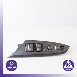 BMW F25 X3 Front Left Door Master Switch w/ Trim Black OEM