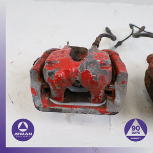 11-19 BMW F10 550i 650i Rear Brake Caliper Calipers Set w/Actuator OEM — photo 2