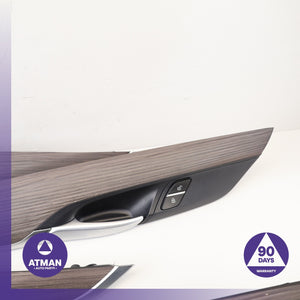 BMW F15 X5 Front & Rear Interior Door Cover Panel Wood Set OEM