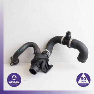 BMW F30 328i 320i Engine Thermostat Housing w/ Water Hose 8635689 OEM