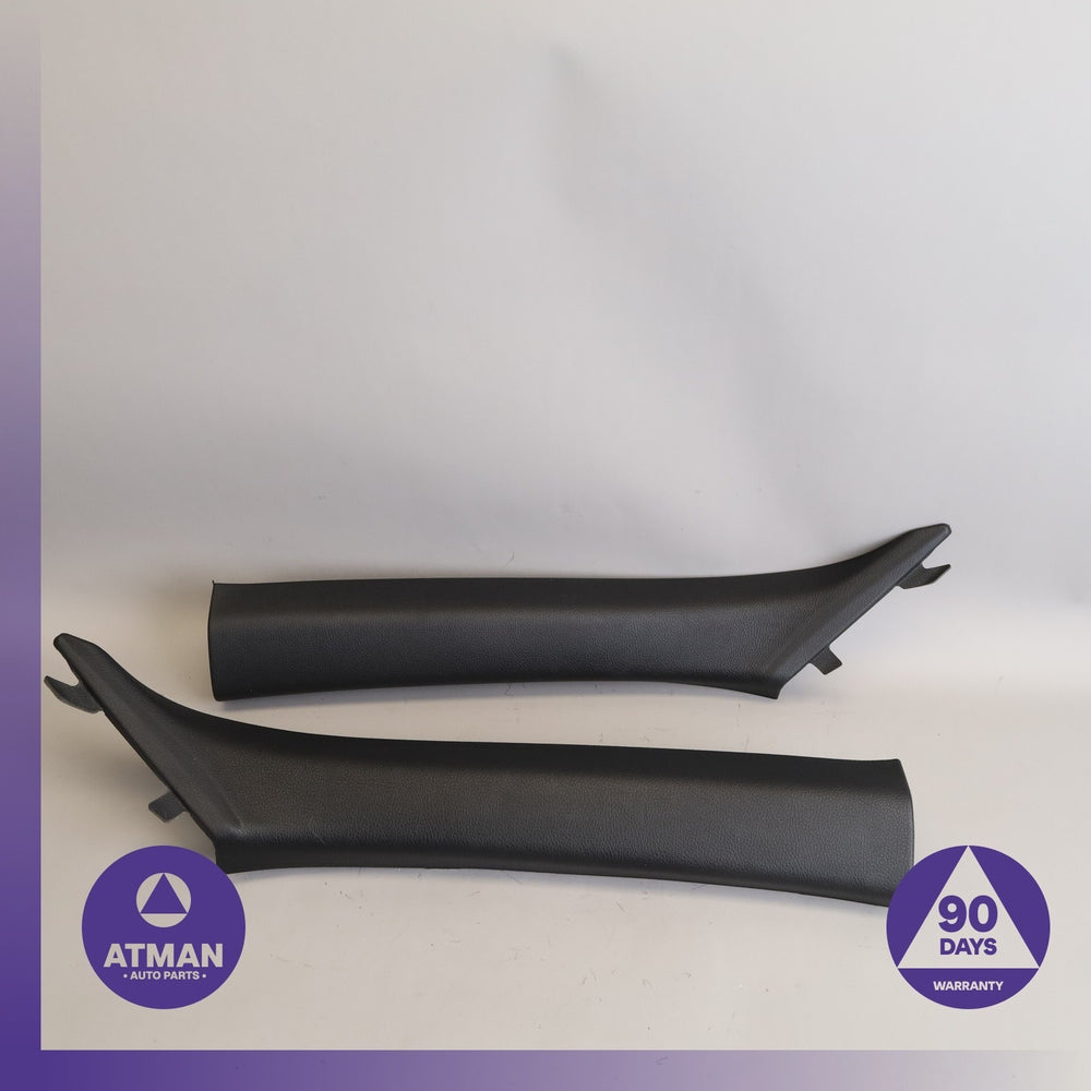 BMW F83 M4 Front Left &amp; Right Upper A-Pillar Cover Panel Trim Set Black OEM