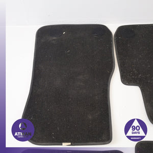 BMW F30 320i Front &amp; Rear Floor Foot Mat Carpet Set 51477426317 Black OEM