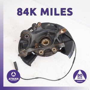 BMW F30 330e 330i Rear Left Spindle Knuckle Hub w/ Shield OEM 84k