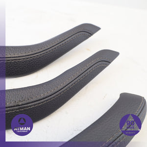 BMW F16 X6 Front &amp; Rear Door Armrest Grab Handle Trim Black Set OEM