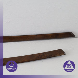 BMW E60 528i 535i 545i Front Left & Right Interior Door Panel Wood Trim Set OEM