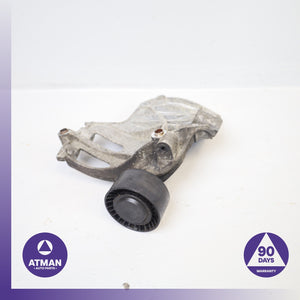 BMW F15 X5 A/C Compressor Support Bracket w/ Pulley 64557585167 OEM
