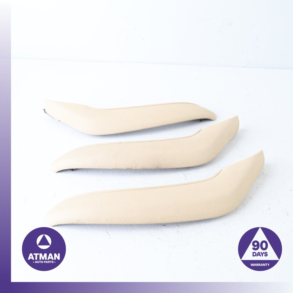 BMW F25 X3 Left & Right Door Panel Grab Handle Trim Set Beige OEM