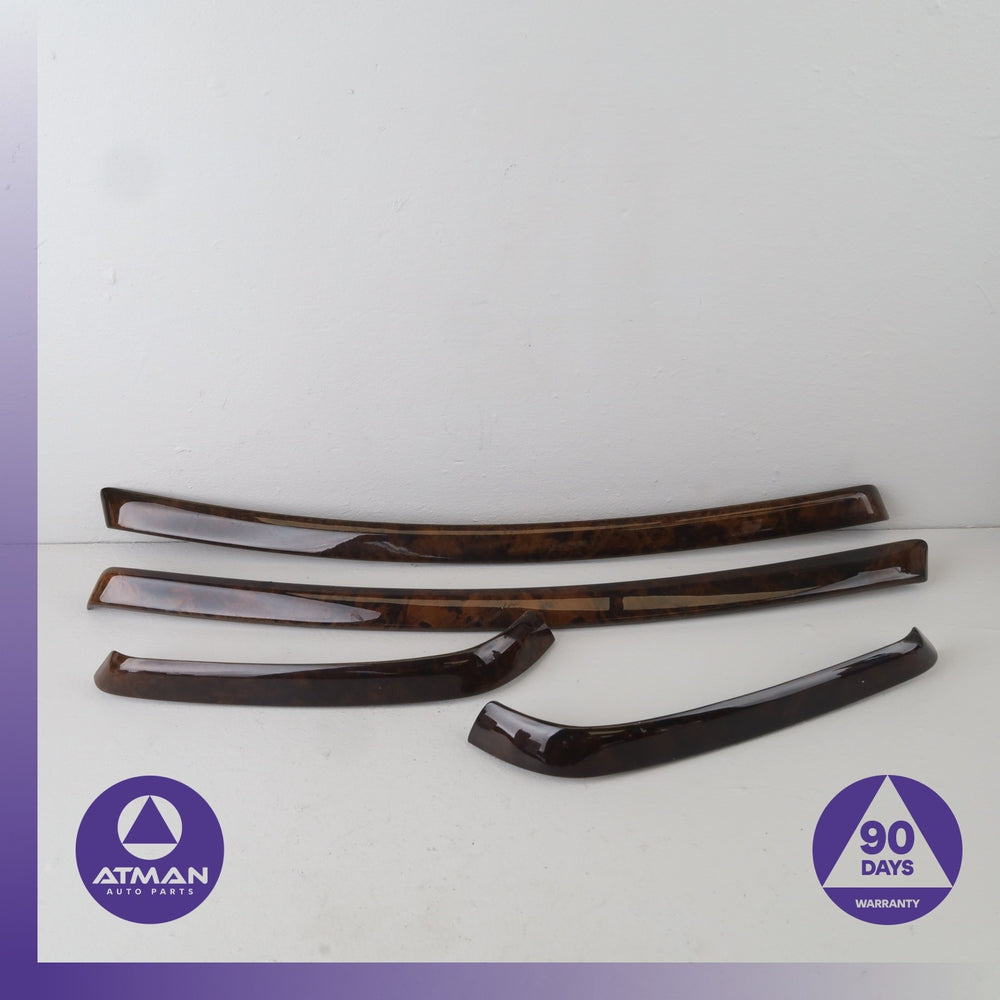 BMW E90 328i 335i Front & Rear Interior Door Cover Trim Wood Set OEM