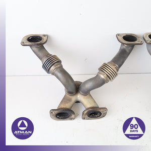 BMW F06 M6 4.4L V8 S63 Left & Right Engine Exhaust Manifold Set OEM