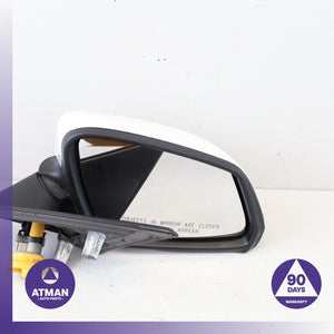 14-16 BMW F10 535i Right Passenger Rear View Door Mirror w/Camera White OEM 96k