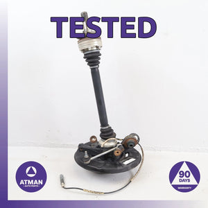 09-11 BMW E90 328i Rear Left CV Axle Shaft w/ Knuckle Hub OEM