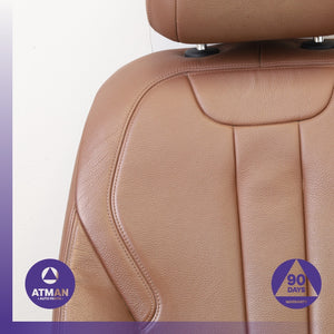 14-18 BMW F15 X5 Front Left Driver Top Upper Seat Cushion w/ Headrest Brown OEM