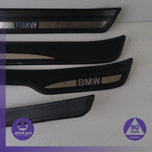 BMW E90 328i Front & Rear Sill Scuff Plate Cover Panel Set OEM