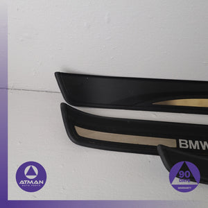 BMW E90 328i Front & Rear Sill Scuff Plate Cover Panel Set OEM