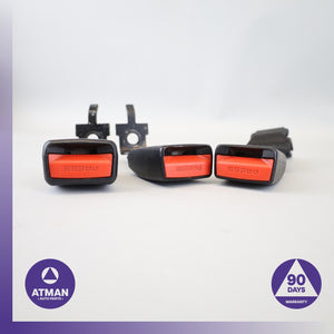 BMW F16 X6 X6M Rear Seatbelt Seat Belt Buckle Set Black OEM