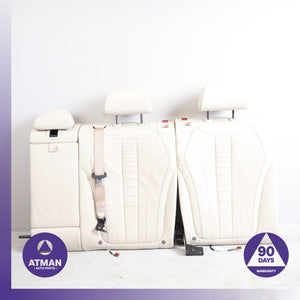 14-18 BMW F15 X5 Rear Left & Right Upper Seat Cushion Set Nappa Leather OEM