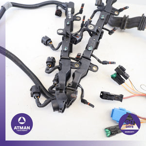 08-14 BMW E70 X5M X6 4.4L Fuel Injector Injection Wiring Harness OEM