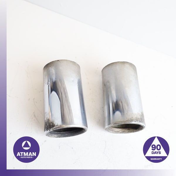 12-16 BMW F30 328i 428i Exhaust Muffler Tips Set 7610637 OEM
