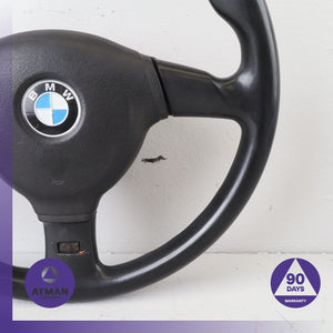 92-99 BMW E36 M3 Small 370mm M-Tech Steering Wheel Black 32332226741 OEM
