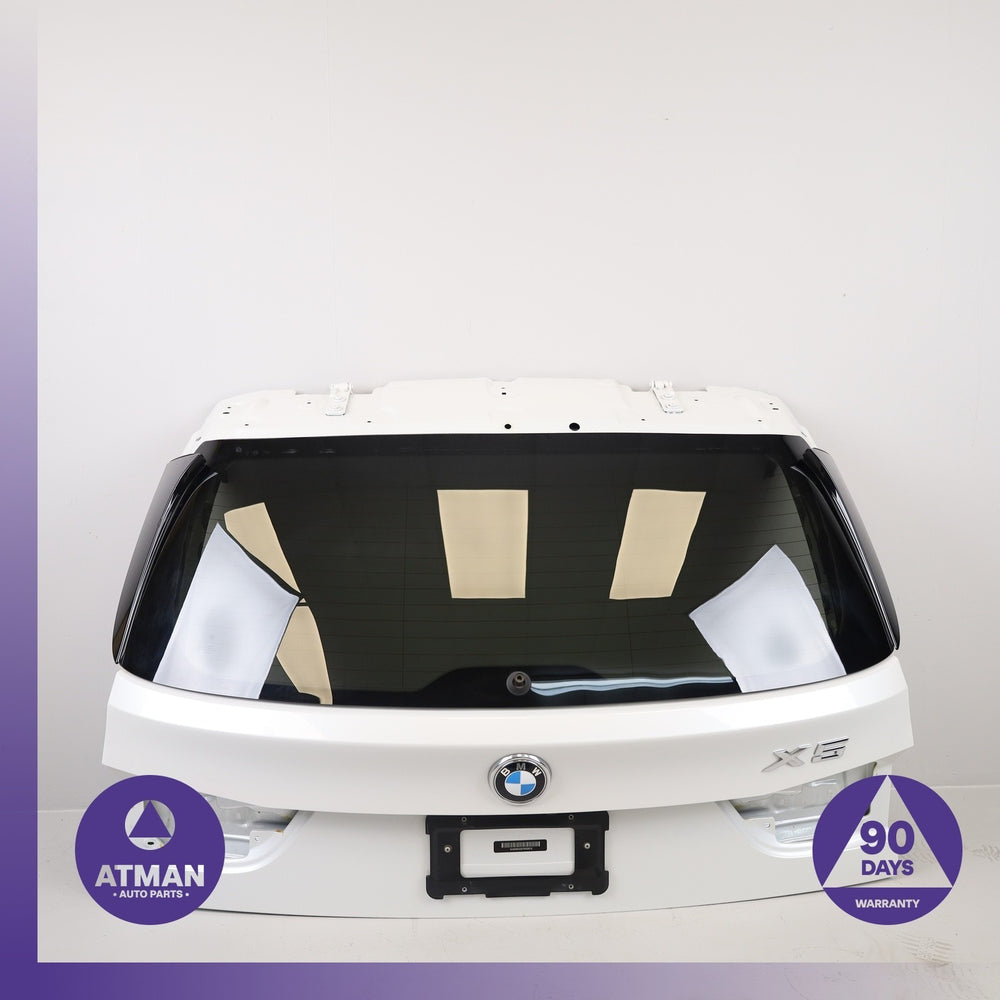 14-18 BMW F15 X5 Trunk Lid Liftgate Tailgate Hatch Shell White OEM