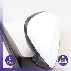14-16 BMW F10 535i Left Driver Side Rear View Door Mirror w/Camera White OEM 96k
