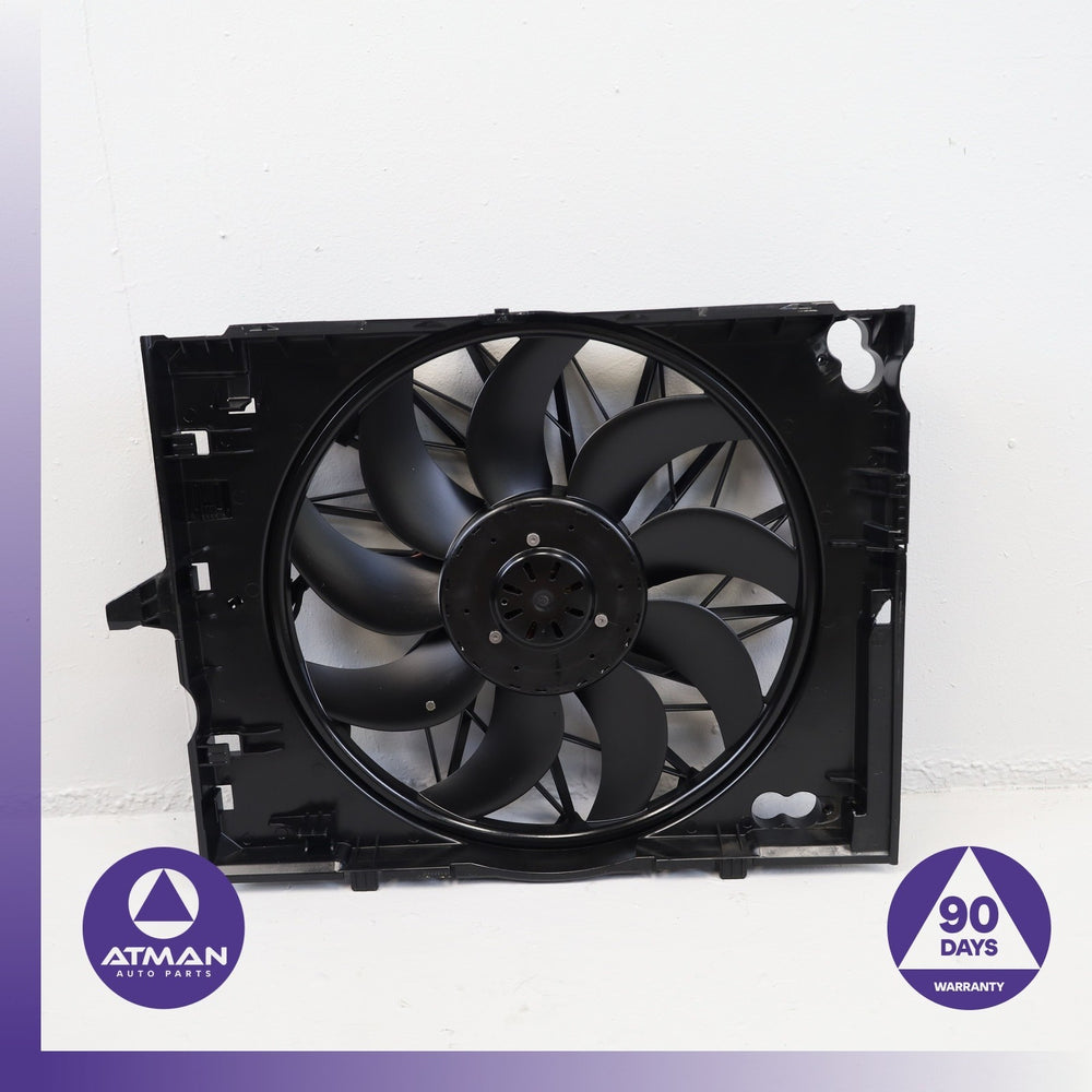 06-10 BMW E64 650i 550i 4.8L V8 600W RWD Engine Motor Cooling Fan Shroud OEM 90k