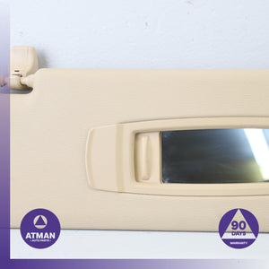 BMW F25 X3 Right Passenger Side Sunvisor Sun Visor Beige OEM
