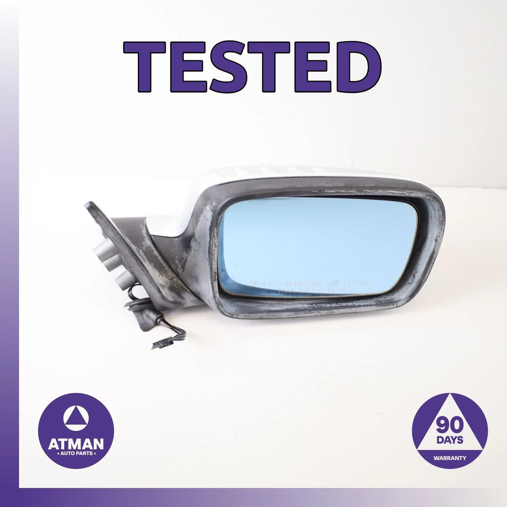 01-06 BMW E46 325Ci 330Ci Right Side Rear View Door Mirror Silver OEM