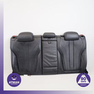 15-19 BMW F16 X6 Rear Left & Right Upper Seat Cushion Set Black OEM
