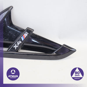 20-25 BMW F98 X4M X4 Left Driver Side Fender Wing Duct Trim Molding OEM 55k