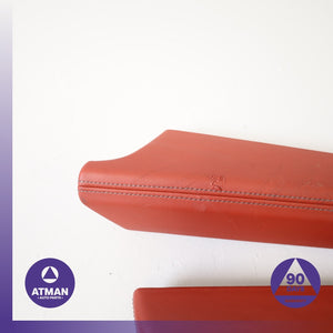 20-25 BMW F98 X4M X3M Left &amp; Right Side Door Panel Armrest Set Red OEM