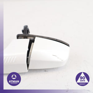 BMW F15 X5 Front Left Driver Exterior Door Handle w/ Keyless Go  White OEM