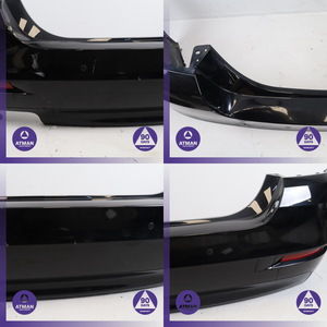 14-16 BMW F10 550i Base Rear Bumper Cover Assembly Black 7332764 OEM