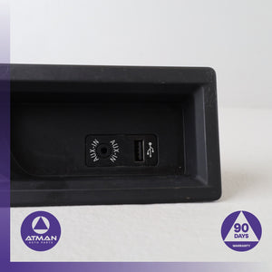 BMW F30 328i Front Center Console Insert USB Aux Socket w/ Trim OEM