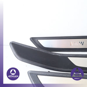 09-15 BMW F02 750Li 740Li Front & Rear Door Entrance Sill Scuff Trim Set OEM — photo 2