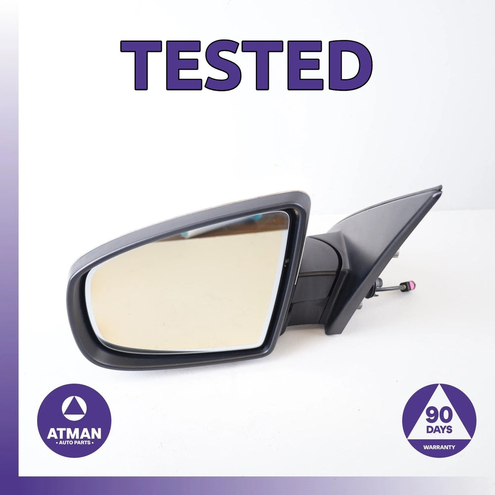 10-13 BMW E70 X5M M-Sport Left Side Rear View Door Mirror w/ Camera White OEM