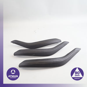 BMW F86 X6M X6 Interior Door Pull Handle Leather Set Black OEM